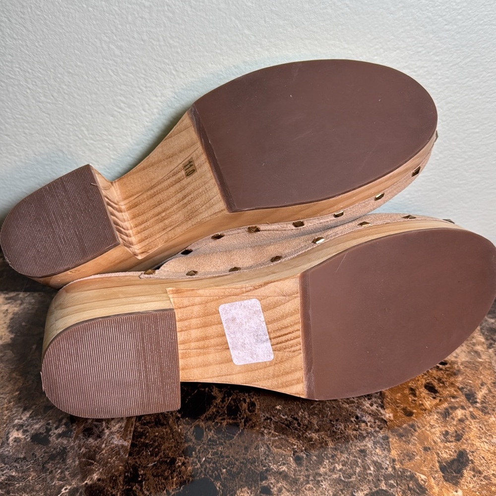 Steve Madden 11 Brooklyn-1 Leather Studded Clogs mules - Picture 8 of 12